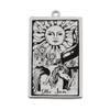 AttractionOil.com Silver Metal Tarot Card Pendant Necklace (The Sun) view 1