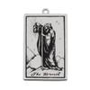 AttractionOil.com Silver Metal Tarot Card Pendant Necklace (The Hermit) view 1