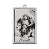 AttractionOil.com Silver Metal Tarot Card Pendant Necklace (Strength) view 1