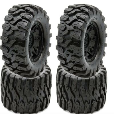 Powerhobby Defender MX Belted All Terrain Mounted Tires/Wheels 17mm (4) Fits Traxxas Maxx