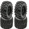 Powerhobby Defender MX Belted All Terrain Mounted Tires/Wheels 17mm (4) Fits Traxxas Maxx view 1