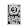 AttractionOil.com Silver Metal Tarot Card Pendant Necklace (The Moon) view 1