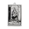 AttractionOil.com Silver Metal Tarot Card Pendant Necklace (The High Priestess) view 1