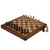 Hastha Kalalu Upgraded Wooden Travel Chess Board Set, Premium Quality, Staunton Style Tournament Series Handcrafted Folding Magnetic Travel Chess Set Rosewood (16x16 Inches) view 1