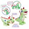 Eolo Party Pets Kids DJ-Rex The Electronic T-Rex DJ Plush Toy, Motorized Full Body Movement, Dancing, Head & Tail Sensors, Dino Roaring, 3 Hit Songs, DJ Sound Effects, Ages 4+ view 2