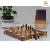 Hastha Kalalu Upgraded Wooden Travel Chess Board Set, Premium Quality, Staunton Style Tournament Series Handcrafted Folding Magnetic Travel Chess Set Rosewood (12x12 Inches) view 2