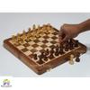 Hastha Kalalu Upgraded Wooden Travel Chess Board Set, Premium Quality, Staunton Style Tournament Series Handcrafted Folding Magnetic Travel Chess Set Rosewood (12x12 Inches) view 3