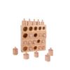 Adena Montessori Knobbed Cylinders Blocks Home Preschool 2 3 Years OldToys (Primary Color Knobbed Cylinders) view 4