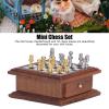 Chess Set Dollhouse Decoration, Miniature Chess Set 1:12 Exquisite Mini Chess Set Mini Household Decoration Home for Chess Playing Dollhouse Decoration view 3