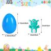 12 Pack Easter Eggs Prefilled with Animal Finger Puppets, Easter Basket Stuffers Plastic Easter Eggs Fillers Surprise Easter Gifts Hunt Party Favors Classroom Prize Supplies view 4