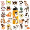 50Pcs Cute Dog Stickers for Kids Vinyl Dog Stickers for Water Bottles Laptop Waterproof Puppy Stickers Pack view 1