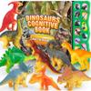 Dinosaur Toys,Dinosaur Sound Book with Pack of 12 Toy Figures,Realistic Roars,Interactive Perfect for Kids Dinosaurs Educational Toys for 3 4 5 6Year Old Boys&Girls view 1