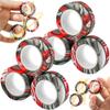 Dermasy Magnetic Rings Fidget Toy 6PCS Set Novelty Fidget Toys for Stress and Anxiety Relief Great Gift for Teens Kids Adults with OCD ADHD Autistc (6Pcs Black Marble) view 1