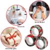Dermasy Magnetic Rings Fidget Toy 6PCS Set Novelty Fidget Toys for Stress and Anxiety Relief Great Gift for Teens Kids Adults with OCD ADHD Autistc (6Pcs Black Marble) view 2