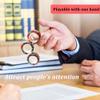 Dermasy Magnetic Rings Fidget Toy 6PCS Set Novelty Fidget Toys for Stress and Anxiety Relief Great Gift for Teens Kids Adults with OCD ADHD Autistc (6Pcs Black Marble) view 4