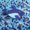 Zhanmai 15.7 Inch Shark Piata Summer Ocean-themed Fish Piata with Blindfold Bat and Round Tissue Paper Small Mexican Shark Party Decor for Birthday Baby Shower Under The Sea Photo Prop Supplies view 4