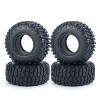 RC-Hub 4PCS 1.0" Crawler Tires Micro Rubber Tires for 1/24 Axial SCX24 90081 AXI00001 AXI00002 AXI00005 AXI00006 RC Crawler Car (54mm) view 1