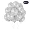 100PCS Christmas Snowflake Balloons - Winter Wonderland/Holiday/Xmas Birthday Wedding Baby Shower Party Decorations Supplies Sliver Snowflakes Decor view 1