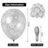 100PCS Christmas Snowflake Balloons - Winter Wonderland/Holiday/Xmas Birthday Wedding Baby Shower Party Decorations Supplies Sliver Snowflakes Decor view 2
