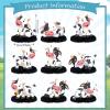 9 Pcs Cow Honeycomb Centerpieces Farm Animals Cow Table Topper Honeycomb 3D Table Decoration Barnyard Paper Fan Cow Cutouts for Children's Party Western Cowboy Baby Shower Wedding Party Supplies view 2