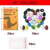 Valentines Day Gifts for Kids, Valentines Day Cards for Kids, Set of 30 Dinosaur Eggs Hatching Dino Egg Grow in Water, Valentine Exchange for Toddlers Girls Boys School Class Classroom Party Favors view 2