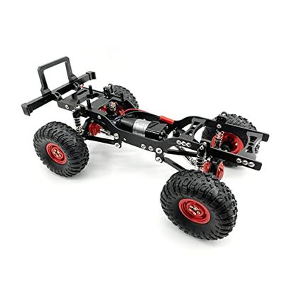 ShareGoo Metal RC Body Chassis Frame 1/12 4WD Frame Kit Compatible with 1/12 MN D90 D91 D96 MN98 MN99S RC Car (Black)