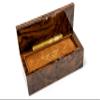 Bello Collezioni - Via Vicarisi Luxury Double Six Black Professional Jumbo Size Tournament Dominoes Set with Uniquely Artistic Inlays from Italy in a Burl Wood Case view 4