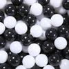 STARBOLO Ball Pit Balls - 100pcs Balls for Ball Pit Plastic Ball Baby Crawl Ball Ocean Ball for Babies Kids Children Games Pool Playpen(2.2in - 100pcs, Black&White) view 1