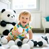 STARBOLO Ball Pit Balls - 100pcs Balls for Ball Pit Plastic Ball Baby Crawl Ball Ocean Ball for Babies Kids Children Games Pool Playpen(2.2in - 100pcs, Black&White) view 2