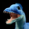 Frankiezhou Home Realistic Microraptor Dinosaur Plush Toy - Lifelike 18" Blue Dinosaur Utahraptor Tyrannosaurus Plushie, Figurines Stuffed Toys Soft, Gifts Collectible for Kids view 3