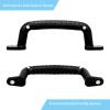 Dakzhou 4 Luminous Playground Safety Handles, Sturdy Swing Sets Safety Grab Toys, Jungle Gymnastics and playroom Ladder Handles, Door Handles, bunk Bed (Black) view 2