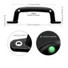 Dakzhou 4 Luminous Playground Safety Handles, Sturdy Swing Sets Safety Grab Toys, Jungle Gymnastics and playroom Ladder Handles, Door Handles, bunk Bed (Black) view 4