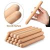 Boao 20 Pcs 8 Inch Music Rhythm Sticks for Kids Bulk, Music Lummi Sticks with Carry Bag, Classical Wood Claves Musical Percussion Instrument Drumsticks Classroom School Perform Show Set view 2