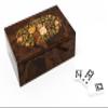 Bello Collezioni - Via La Spezia Luxury Double Nine Professional Jumbo Size Tournament Dominoes Set with Uniquely Artistic Inlays from Italy in a Burl Wood Case view 1