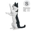 JEKCA Cat 17S-M01 | Black and White Cat Plastic Building Blocks | Age 14+ view 2