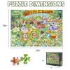 500 Piece Easter Dog Puzzles for Adults - Bunny Ears & Egg Designs Themed - Challenging Puzzle for Game Nights Spring Holiday Family Party Decoration view 3