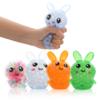 4 Pack Squishy Easter Bunny Stress Balls Toys for Adults, Stress Relief Fidget Balls to Relax, Easter Party Favor Gifts, Easter Basket Stuffers view 1