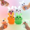 4 Pack Squishy Easter Bunny Stress Balls Toys for Adults, Stress Relief Fidget Balls to Relax, Easter Party Favor Gifts, Easter Basket Stuffers view 2