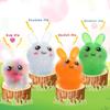 4 Pack Squishy Easter Bunny Stress Balls Toys for Adults, Stress Relief Fidget Balls to Relax, Easter Party Favor Gifts, Easter Basket Stuffers view 3