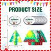 32 Pcs Christmas Mini Pop Push It Fidget Toys Keychain with Christmas Cards for Kids Adults, Party Favors Kids Classroom, Prizes, Stocking Stuffers, Bulk Gifts, Goody Bag Stuffers,Students Goodies view 2