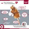 KNORRTOYS.COM Brown Horse Brauny, 37.4 inches, 1+ Player, Ages 1-5, 1x Wooden Horse, 2x Handle, Wheel view 2