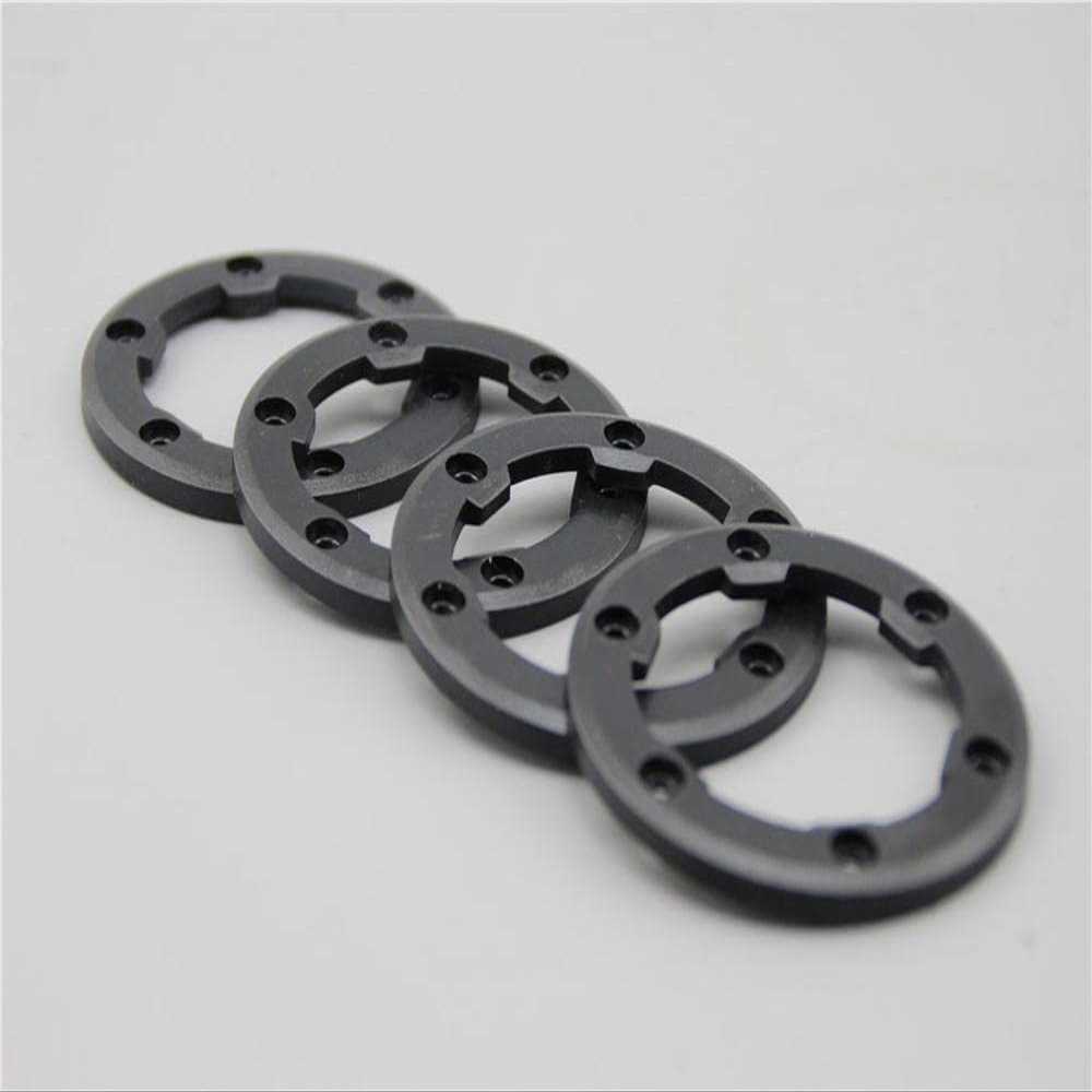 Replacement Part For 4pcs RC 1/10 Bead Lock Ring For 1/10 Bead Lock Short Course Tire - (Color: Black Ring Only)