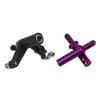 Replacement Part For 4 Pcs 108037(08007) Aluminum Alloy RC 1:10 Purple Body Post Mounts & 1 Pcs 02025 Servo Saver Set view 2