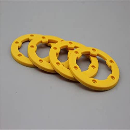 Replacement Part For 4pcs RC 1/10 Bead Lock Short Course Tire Tyre Set 12mm Hex 1/2 Ofet SC Tire For 30004 - (Color: Yellow Ring Only)