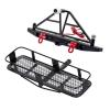 LAFEINA RC Car Metal Rear Bumper and Back Hitch Cargo Carrier for 1/10 RC Crawler Car SCX10 AXI03007 TRX4 Upgrade Parts view 1