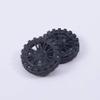 Juvielich RC Car Wheel Tires 1.18" RC Car Drift Wheels RC Tires Wheel Rims Crossing Plastic Off-Road Parts Car Truck Model Wheel Black 4PCS view 3