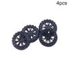Juvielich RC Car Wheel Tires 1.18" RC Car Drift Wheels RC Tires Wheel Rims Crossing Plastic Off-Road Parts Car Truck Model Wheel Black 4PCS view 4