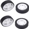 Juvielich Rubber RC Car Wheel Tires 1.18" RC Car Drift Wheels RC Tires Wheel Rims Crossing Rubber Off-Road Parts Car Truck Model Wheel White 4PCS view 1