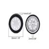 Juvielich Rubber RC Car Wheel Tires 1.18" RC Car Drift Wheels RC Tires Wheel Rims Crossing Rubber Off-Road Parts Car Truck Model Wheel White 4PCS view 2