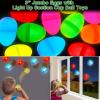 Easter Basket Stuffers for Kids, 6 Pack 3" Jumbo Filled Easter Eggs with Light Up Suction Cup Balls, Easter Eggs Filled Stress Relief Fidget Toys Tossing Stick Balls for Egg Hunt Party Favors Gifts view 3
